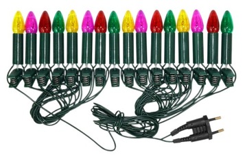 POLSKIE LAMPKI ŚWIATEŁKA ŚWIECZKI 5W + klamerki PRL!