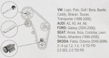 Инструмент для блокировки распределительных шестерен, 3 шт (дизель) G