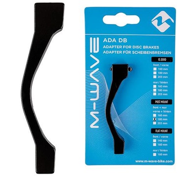 ADAPTER M-WAVE DO HAMULCA TARCZOWEGO PRZÓD/TYŁ 180