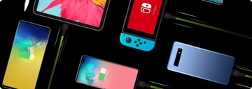 Комплект из 3 кабелей USB — USB-C длиной 2 м со светодиодной подсветкой Quick Charge 3.0