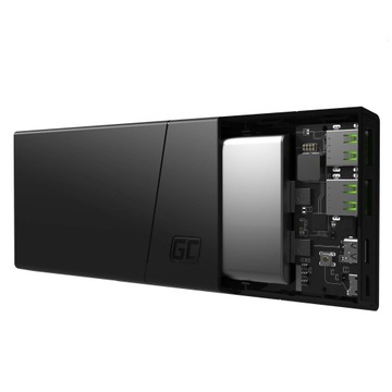 Green Cell GC PowerBank PowerPlay10S 10000 мАч черный