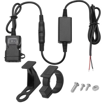 ЗАРЯДНОЕ УСТРОЙСТВО ДЛЯ МОТОЦИКЛА MOTOR QUAD 2x USB 1A + 2.1A