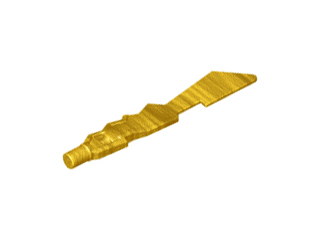 Lego Ostrze miecza 11439 złote perłowe