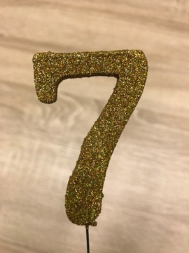 ТОПЕР ДЛЯ ТОРТА, НОМЕР 3, НА ПАЛОЧКЕ, ПИК ДЕКОР, 1 ШТ.