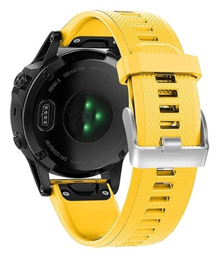 ZÓŁTY Silikonowy Pasek Garmin FENIX 7 Solar