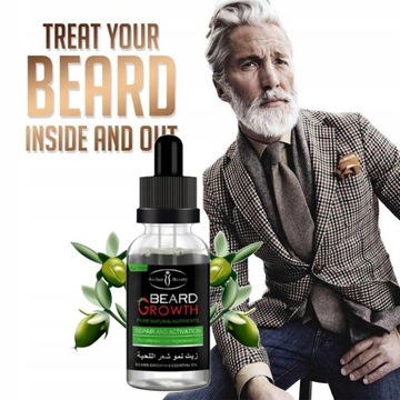 Набор для бороды BRUSH Wild Beard Growth Oil