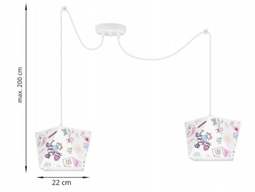 LAMPA SUFITOWA WISZĄCA ŻYRANDOL DIAMENT PAJĄK LED