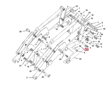 ШТИФТ КОВША ПЕРЕДНИЙ CAT 1114342