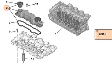 KRYT VENTILU PCV FORD VOLVO MAZDA 1.6TDCI 1.6D