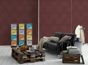 МОЮЩИЕСЯ ОРНАМЕНТЫ ГЛАМУРНЫЕ ГОЛУБЫЕ ОБОИ С БЛЕСКАМИ