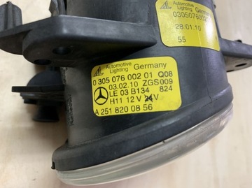 HALOGEN PRAVÝ MERCEDES A B C CL TŘÍDA A2518200856