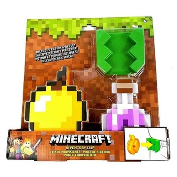 MATTEL MINECRAFT ZESTAW INVENTORY PIXEL CLIP FLV76