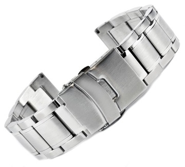 Bransoleta do zegarka SREBRNA STALOWA 20mm m13
