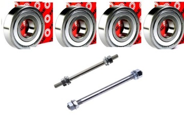 OŚ OŚKA KOŁA PRZÓD TYŁ ROMET KOMAR OGAR + ŁOŻ FAG