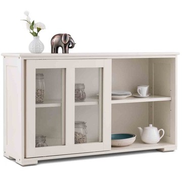 Szafka komoda z przesuwanymi drzwiami 33 x 106,5 x 62,5 cm