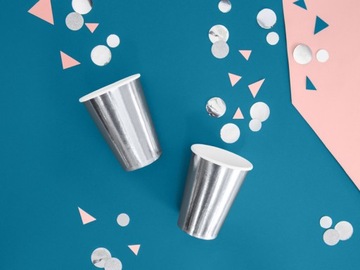 КОЛЬЦА КОНФЕТТИ СЕРЕБРЯНЫЕ 2.5СМ 15Г НА СВАДЬБУ ДНЯ РОЖДЕНИЯ