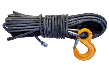 Lina syntetyczna w oplocie Dyneema 10 mm 28m + hak