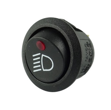 Włącznik świateł dziennych, roboczych 12V 20A 20mm