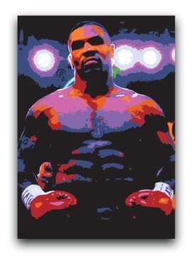 MIKE TYSON - OBRAZ 40x30 - bokser plakat canvas