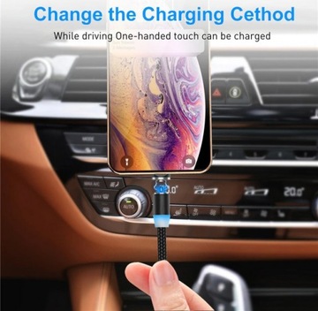 МАГНИТНЫЙ КАБЕЛЬ 3 В 1 ЗАРЯДНОЕ УСТРОЙСТВО ДЛЯ IPHONE MICRO USB C