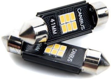SUPER JASNE C5W 41mm 6 LED podświetlenie WNĘTRZA
