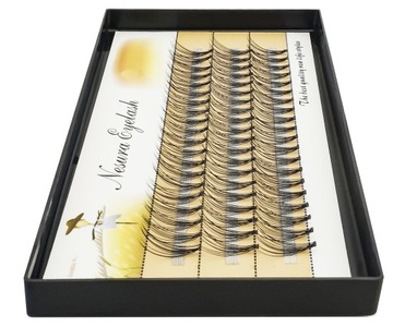 RZĘSY NESURA EYELASH KĘPKI RZĘS JEDWABNE 12mm