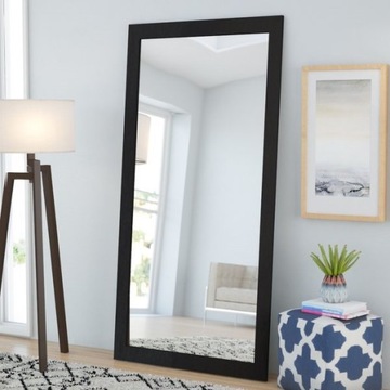 Lustro 6006 czarne białe połysk mat DREWNO 80x180
