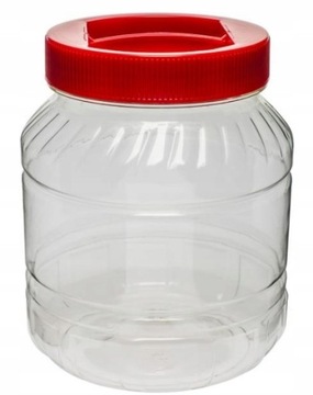 SŁOIK PLASTIKOWY 3L 10SZT PET NIETŁUKĄCY ATEST