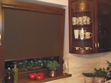 рулонная штора блэкаут в кассете, размер 58х125 G