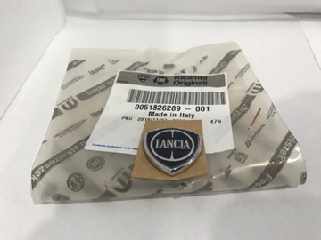 Znaczek logo szyby tył Lancia Delta III