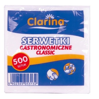 CLARINA SERWETKI GASTRONOMICZNE 500SZT 15x15cm