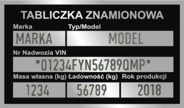 Tabliczka znamionowa blaszka URSUS C 330 C330 C328