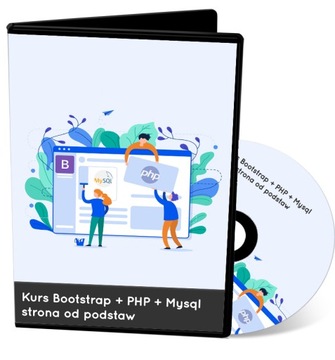 Kurs Bootstrap PHP Mysql - strona od podstaw - DVD