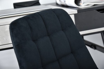 ВРАЩАЮЩИЙСЯ СТУЛ С ОТСТРОЧКОЙ ELIOR BLACK VEL