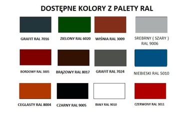 Верхняя ветровышка Bielska BROWN 8017 MAT 1,95 м