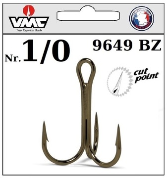 KOTWICZKA VMC 9649 BZ Nr.1/0 NA DUŻE RYBY