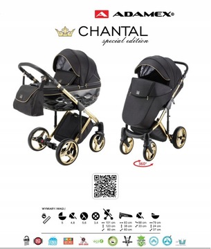 ADAMEX CHANTAL C1 SPECIAL EDITION-3IN1-ЗОЛОТО+КРЕСЛО