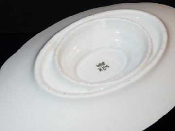 KPM WAŁBRZYCH БЕЛАЯ БЛЮДА ДЛЯ СОУСА 22 СМ