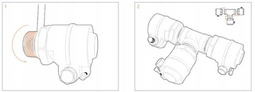 Соединитель Hela H - предизолированная труба 50x1 1/4” PN6