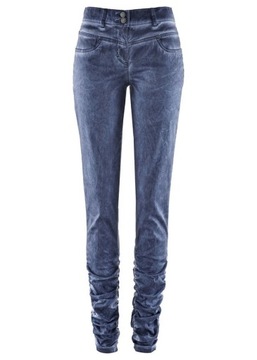 G4899 SPODNIE ZE STRETCHEM OIL-DYED INDYGO R.50