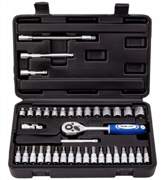 НАБОР ТОРЦЕВЫХ КЛЮЧЕЙ С ТРЕЩОТКОЙ 1/4, 38 ЭЛЕМЕНТОВ
