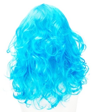 СИНИЙ ПАРИК, ДЛИННЫЕ КУДРЫ E0982 EMAJ