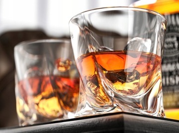 Kryształowe szklanki whisky Bohemia Quadro kpl. 6szt Prezent