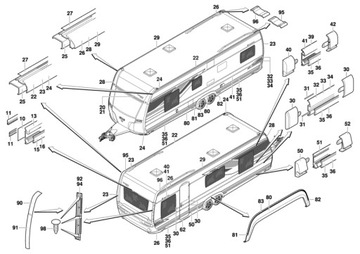 Петля для двери холодильника RM RMS RML RGE Dometic