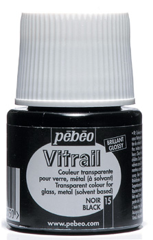 Farba Do Szkła Pebeo Vitrail Black 15