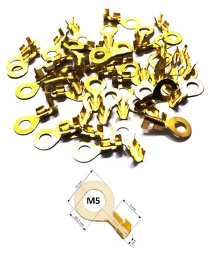 KONEKTOR OCZKOWY 5,2mm M5 KONEKTORY OCZKA 100 SZT