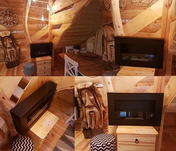 КОРОБКА В КВАРТИНЕ БИОКАМИНА 65x40 650x400 матовый черный