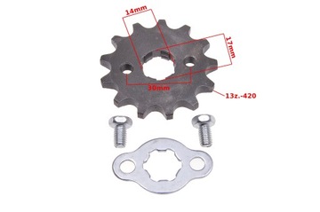 ПЕРЕДНЯЯ ЗВЕЗДОЧКА 420 13 ЗУБЦИЙ МОТОЦИКЛА QUAD ATV CROS