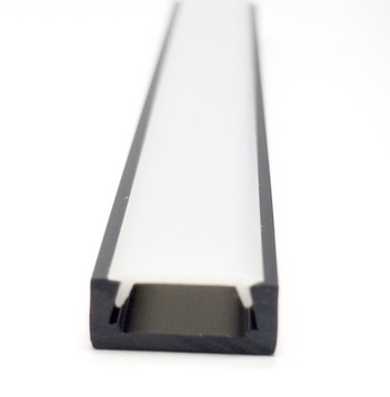 Profil LED CZARNY 2m do taśm LED 8 10 mm + KLOSZ