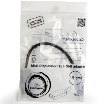 Кабель-переходник Mini DisplayPort M — HDMI 1.3a, 15 см